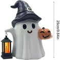 thumbnail image 4 of Halloween Ghost Figurines Decor, Cute Halloween Spooky Ghost with Lantern and Pumpkin Resin Figurine, Perfect for Outdoor Garden Decoration, 4 of 4