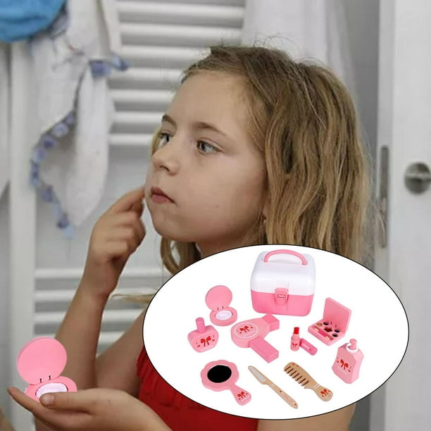10 pièces enfants maquillage jouets jouet ensemble rôle cosmétiques  maquillage pour l'âge 4 5 6 7 8 ans enfant cadeau d'anniversaire 