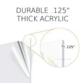 thumbnail image 3 of KastLite 4" x 6" Clear Acrylic Sheet | 1/8" (.125") Thick | OPTIX Lightweight Plexiglass | For Craft Projects, Signage, DIY Projects & More | 5 Pack, 3 of 6