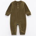thumbnail image 2 of LYHaoo Baby Clothing With Long Sleeves For Crawling Long Crawling Baby Outfit Baby Clothing For Spring And Autumn Suitable For 0 12M. Boys Jumpsuit Romper 6-9 Months Green(Toddler), 2 of 3