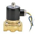 thumbnail image 1 of Válvula solenoide 2W‑200‑20 G3/4in Válvula solenoide eléctrica normalmente cerrada de latón para agua, aire y gas CA 110 V, 1 of 14