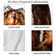 thumbnail image 4 of luoweisi Men's Beach Shorts Quick Dry Swim Trunks with Mesh Lining Thanksgiving Turkey XL, 4 of 5