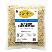 Raw Hemp Seed Kernels (Hearts) by Gerbs - 2 LBS - Top 14 Food Allergy Free & NON GMO