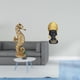 thumbnail image 2 of Escultura De Mesa De Mujer Africana De Resina Dorada, Adorno Para Oficina, Dormitorio, Sala De Estar, Chimenea, Armario, Estante, Entrada, Decoración Del Hogar, Centro De Mesa, 2 of 8