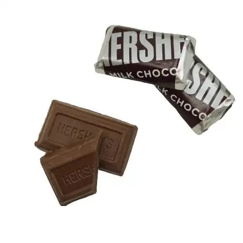 Hershey's Milk Chocolate Miniature Candy Bars - Individually Wrapped - Bulk Pack 2 Pound