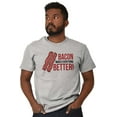 thumbnail image 4 of Bacon Makes Everything Better Foodie Plus Size Crewneck Graphic Tee Shirt Brisco Brands 2X, 4 of 5