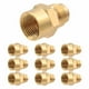 thumbnail image 1 of 10 Pzs Niple Campana Conexion De Laton Para Gas 3/8" X 1/2" dorado 3/8 pulgadas, 1 of 7