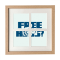 thumbnail image 1 of Muscle Exercise Hug Art Deco Fashion Frame Wall Tabletop Display 4 Openings Picture, 1 of 3