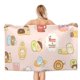 thumbnail image 1 of Sumikko Gurashi Toalla de playa de secado rápido con diseño temático, regalo para mujeres y niñas, ideal para cumpleaños, fans, amantes de la música, uso en la playa o al aire libre, 78 × 180 cm, 1 of 6