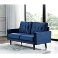 thumbnail image 3 of US PRIDE FURNITURE Tufted Cushion Back 57.5 Wide Loveseat-Dark Blue, 3 of 5
