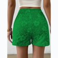 thumbnail image 6 of Summer Floral Jacquard Shorts for Women High Waisted Wide Leg Pants Casual Fashion Jeans with Pockets, 6 of 6