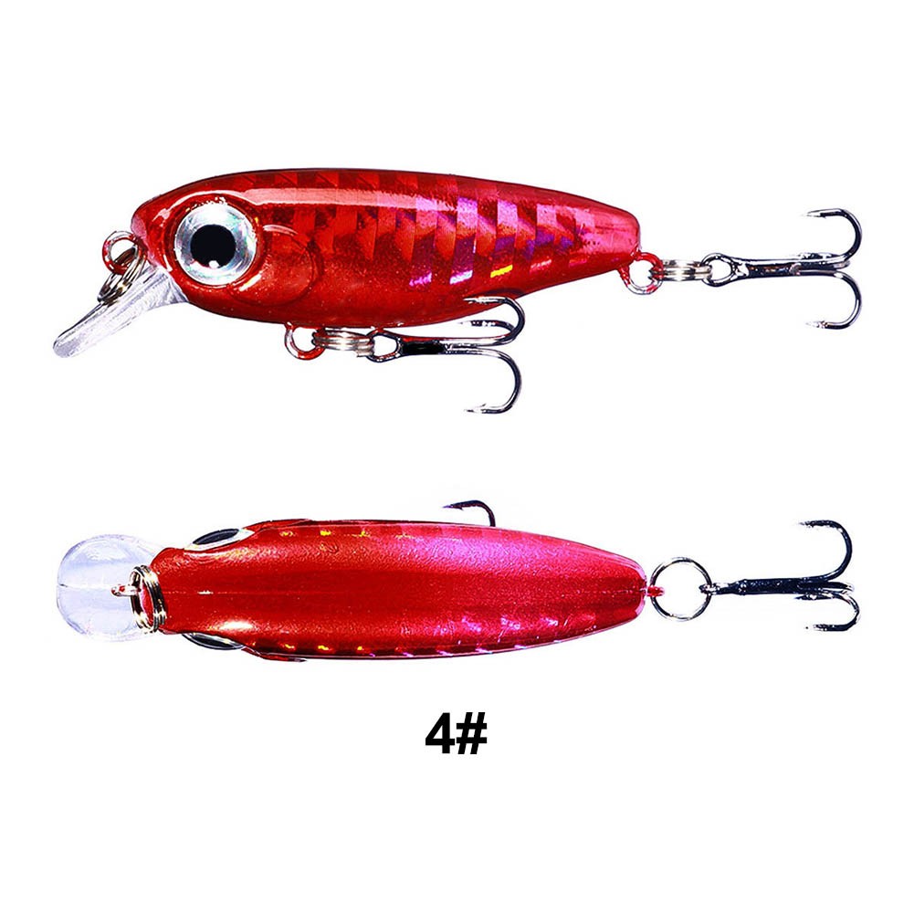 3.8Cm/2.8G Fishing Mini Luya Hard Bait Sinking Fake Bait Mino Bait Fish Hook