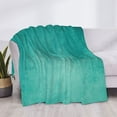 thumbnail image 3 of Fotbe Teal Turquoise1 Manta de Franela con Estampado, Manta Ultrasuave para Cama, Sofá, Auto, Hipoalergénica y Antibolitas-40"x30", 3 of 6