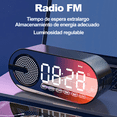 thumbnail image 3 of Reloj digital led despertador con altavoz bluetooth y radio Belug,  Negro, 3 of 5
