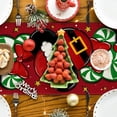 thumbnail image 4 of Camino De Mesa Navideño, Cubierta Para Mesa Para Ratón Con Dibujos Animados De Navidad, Decoración Navideña De Invierno Y Año Nuevo, Adornos Navideños Rojos Para Fiesta En Casa, 4 of 5
