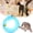 Blue, variant on Collapsible Spiral Cat Tunnel Toy Folded Spring S-Shape Type Cat Tunnel Pet Toy Large, Cat Tunnels for Indoor Cats with Feather Plush Mice (Light Blue)