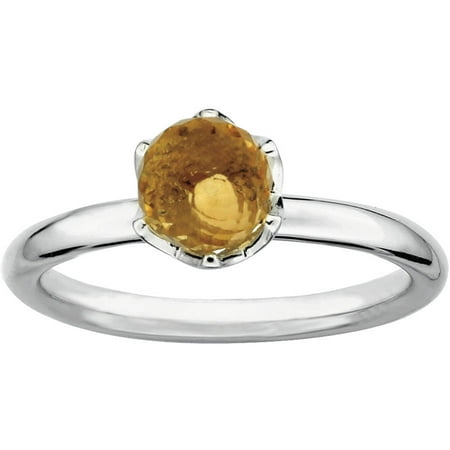 Stackable Expressions Citrine Sterling Silver Briolette Ring