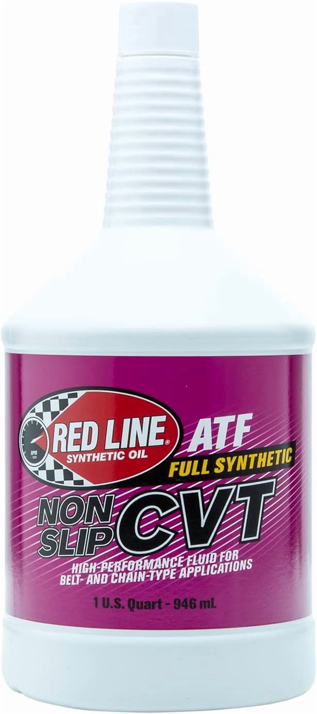 Red Line 30804 Synthetic Non-Slip Continuously Variable Transmission Fluid (CVT) - 1 Quart (4 Pack)