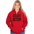 thumbnail image 4 of Octopi Day Math Geek Nerd Octopus Zip Up Hoodie Men's Women's Brisco Brands S, 4 of 6