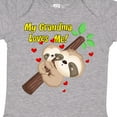 thumbnail image 4 of Inktastic My Grandma Loves Me Sloth Boys or Girls Baby Bodysuit, 4 of 5
