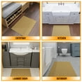 thumbnail image 4 of Ottomanson Solid Indoor Doormat 2'3" x 3' - Non Slip Low Pile Area Rug for Entryway, Beige, 4 of 11