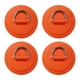 thumbnail image 4 of 4 parches de anillo en D de acero inoxidable para kayak, sin pegamento, incluye almohadilla fija para anillo en D. Naranja, 4 of 8