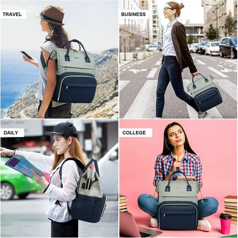Youi-gifts Laptop Backpack for Women Fashion Business Computer Backpacks Travel Bags Purse Student Bookbag Teacher Doctor Nurse Work Backpack with USB