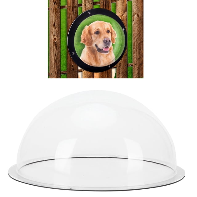 Ventana de la valla de perros Backyard Transparente Semicírculo Accesorios para Mascotas Dome Dome Pet