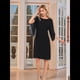 thumbnail image 4 of Vestidos de para Mujer, con Mangas Abullonadas, para Fiestas, Bodas y Cócteles Negro L, 4 of 7