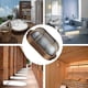 thumbnail image 4 of (Paquete de 2) Lámpara de pared para exteriores, lámpara de aplique ovalada de aluminio fundido a presión, lámparas decorativas para pared, Patio y pasillo, 4 of 5