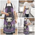 thumbnail image 6 of Kitchen Apron with 2 Pockets Adjustable waterproof Cooking Aprons for Women Men Chef Cute Witch Tombstones Star, 6 of 7