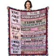 thumbnail image 1 of LHSHID Bonus Daughter Christmas Blanket Gifts Bonus Daughter Throw Blankets Stepdaughter Gifts from Stepmom Thanksgiving Gifts for Step Daughter Blanket 50x60in, 1 of 6