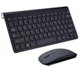 thumbnail image 1 of Teclado y mouse silenciosos inalámbricos 2.4G (inglés) negro, 1 of 1