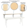 thumbnail image 5 of BizChair 72'' x 12'' x 12'' Birchwood Bar Top Riser with Silver Legs, 5 of 11