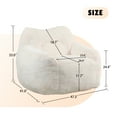 thumbnail image 6 of MAYEERTY Bean Bag Sofa Chair with Armrests - High-Density Foam, Lazy Comfy for Adults, Living Room/Bedroom Reading., 6 of 6