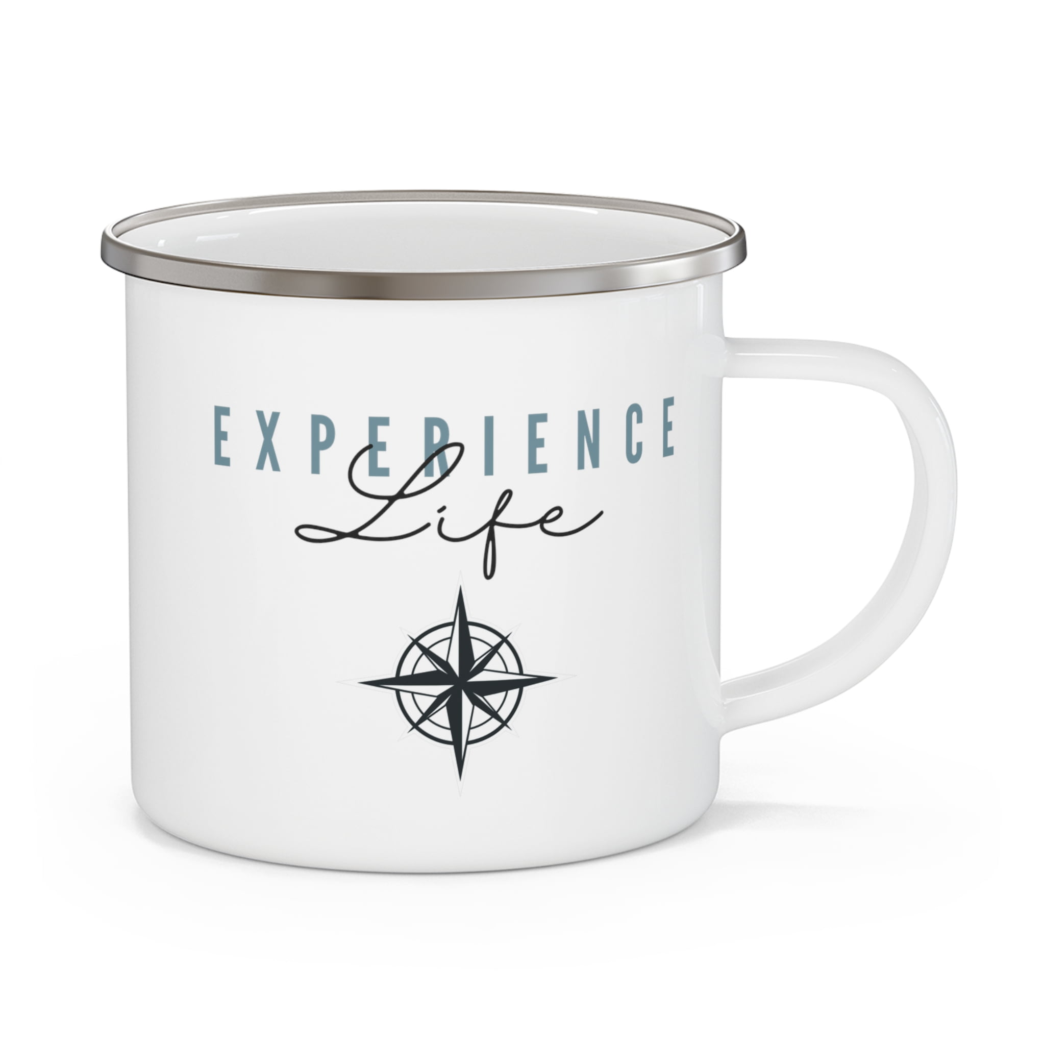 "Experience Life" Enamel Camping Mug