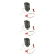 thumbnail image 4 of Guardoinrt Car Universal Carbon Fiber Style Tailpipe Tip Muffler 03 Red Light circle edge 3Set, 4 of 6