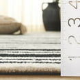 thumbnail image 4 of SAFAVIEH Pine Blake Geometric Wool Area Rug, Black/Ivory, 6' x 6' Square, 4 of 10