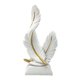 thumbnail image 3 of Estatua de doble pluma para decoración del hogar con base y elegante y versátil mesa. Blanco, 3 of 9