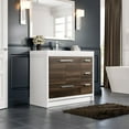 thumbnail image 5 of Eviva Grace 42 in. Gray Oak and White Bathroom Vanity with White Integrated Acrylic Countertop, 5 of 6