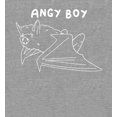thumbnail image 2 of Halloween Angry Boy Heather Gray Men's Crew Neck Short Sleeve Tee-Medium, 2 of 2