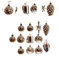 thumbnail image 3 of Adornos para árboles de Navidad BLESIY bolas decorativas de regalo oro, 3 of 7