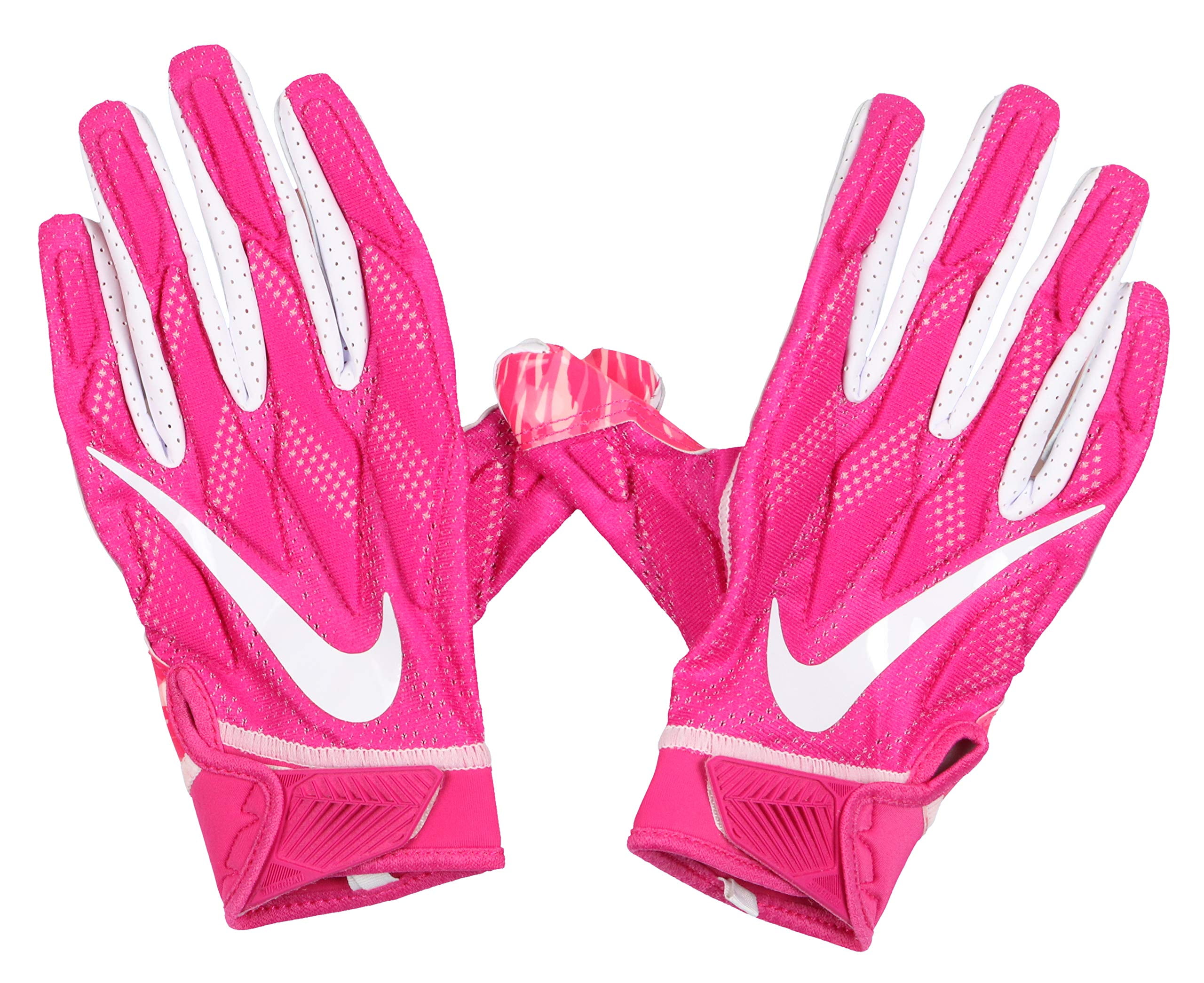 Nike Men's Superbad 4.5 Football Receiver Gloves Pink White