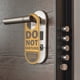 thumbnail image 4 of Etiqueta de puerta de doble cara, letrero de "No molestar", colgador para pomo de puerta de hotel, 4 of 8