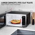 thumbnail image 2 of Toshiba 1.6 Cu. Ft. Countertop Microwave Oven with Inverter Technology, Smart Sensor, 1250W, Black Stainless Steel, 2 of 8