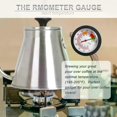 thumbnail image 2 of Coffee Filter Cup Fine Mouth Pot with Thermometer Brewing Coffee Pot, Heat Resistant Handle, Stainless Steel Drip Coffee Pot for Stove Top Use, 2 of 4