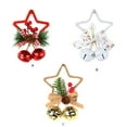 thumbnail image 4 of Wosthever Campana de Navidad Árbol Chimenea Ventana Colgante de pared Decoración colgante de Navidad Atmósferas temáticas Fotografía Prop Elaboración Kits de decoración para fiestas Blanco Wosthever HA069988-02B, 4 of 6