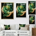 thumbnail image 4 of Designart "Healing Emerald Aventurine Blend II" Spiritual Stone Floater Framed Canvas Wall Art, 4 of 5