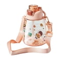 thumbnail image 3 of LEJN Kawaii Water Bottle with Straw, Adjustable Shoulder Strap, Leakproof Insulated for Summer, Cute Cartoon Kids Students Outdoor Sports Portable, 1 Piece (28 oz), 3 of 4