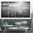 thumbnail image 1 of Champ de Blé Noir et Blanc - Impression sur Toile Paysage, 1 of 3